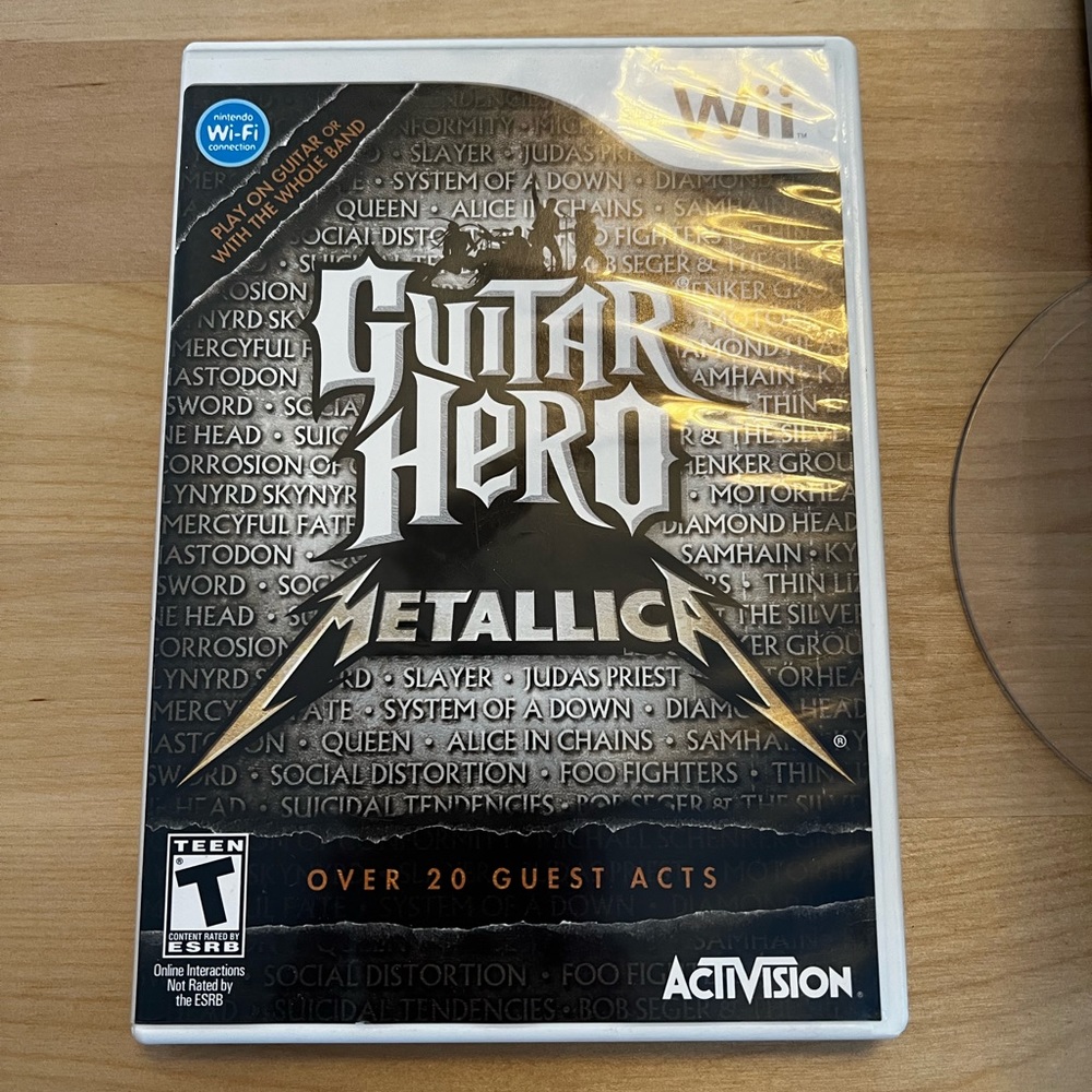 Nintendo Wii Guitar Hero Metallica game